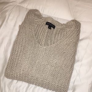 Tan knit sweater